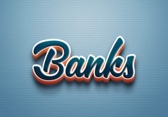 Free photo of Cursive Name DP: Banks