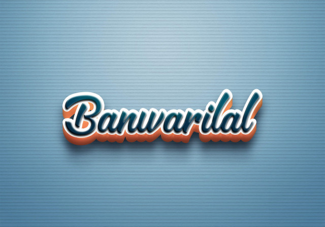 Free photo of Cursive Name DP: Banwarilal