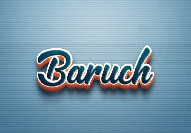 Free photo of Cursive Name DP: Baruch