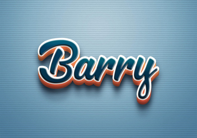 Free photo of Cursive Name DP: Barry