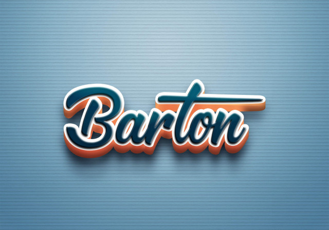 Free photo of Cursive Name DP: Barton