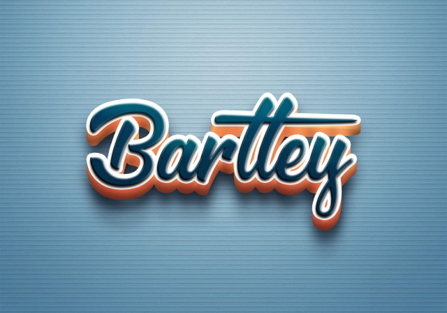 Free photo of Cursive Name DP: Bartley