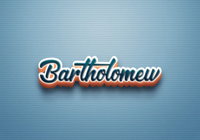 Free photo of Cursive Name DP: Bartholomew