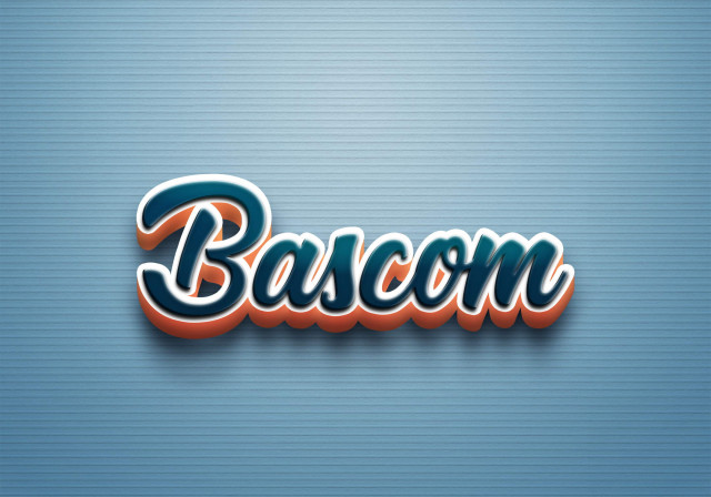 Free photo of Cursive Name DP: Bascom