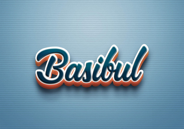 Free photo of Cursive Name DP: Basibul