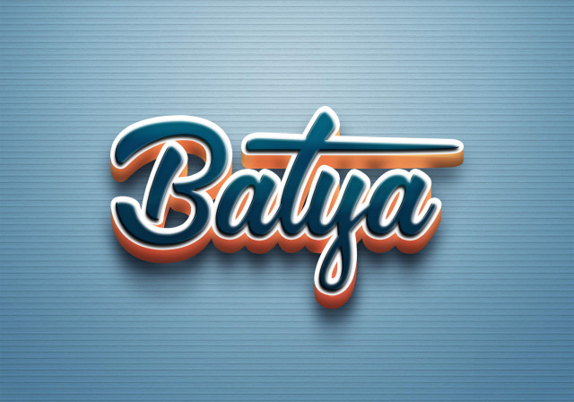 Free photo of Cursive Name DP: Batya