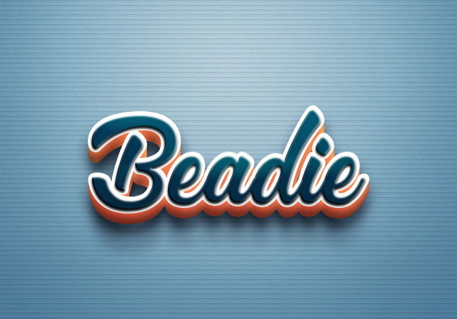 Free photo of Cursive Name DP: Beadie