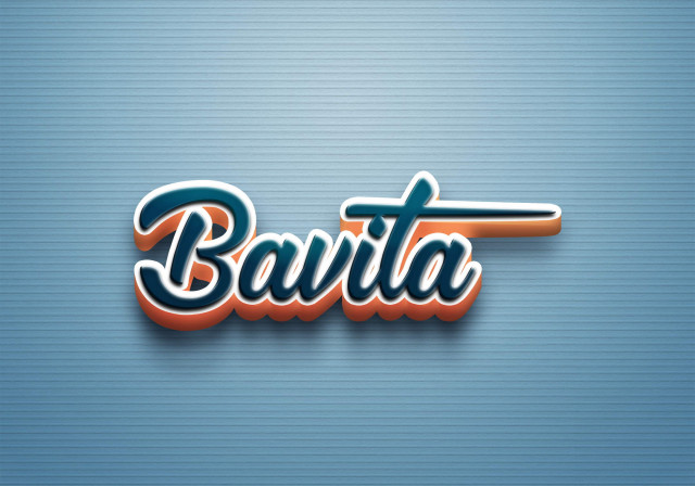 Free photo of Cursive Name DP: Bavita