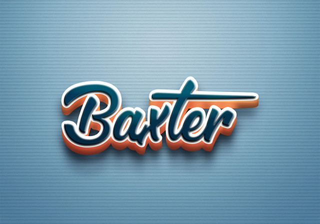 Free photo of Cursive Name DP: Baxter