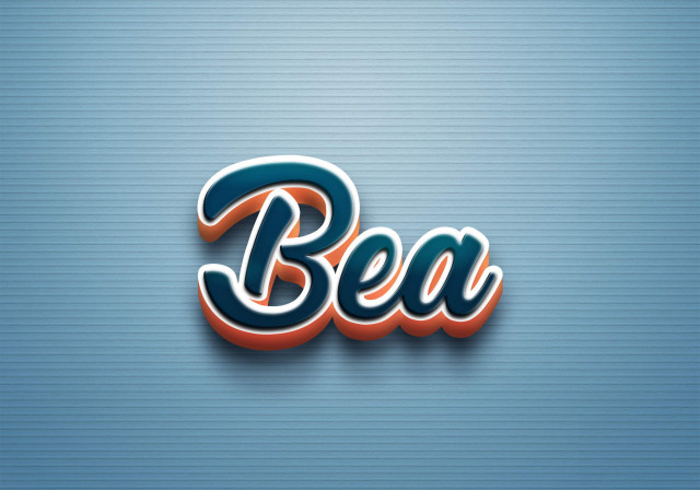 Free photo of Cursive Name DP: Bea