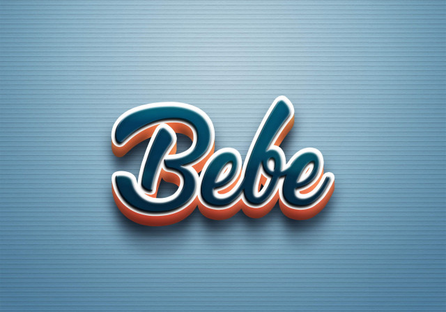 Free photo of Cursive Name DP: Bebe