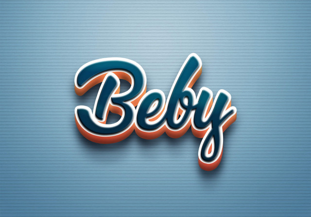 Free photo of Cursive Name DP: Beby