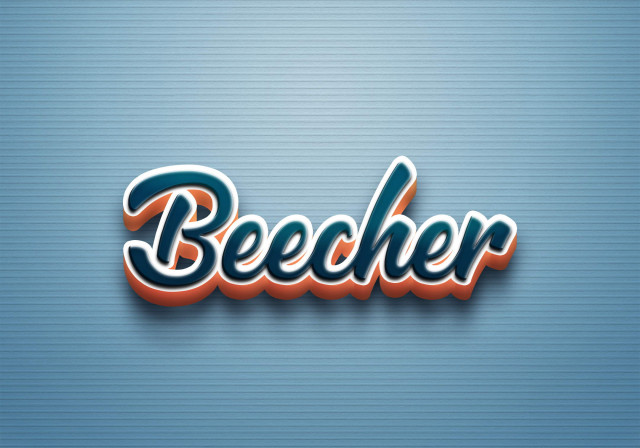 Free photo of Cursive Name DP: Beecher