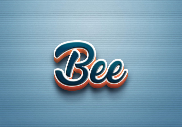 Free photo of Cursive Name DP: Bee