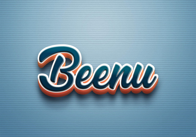 Free photo of Cursive Name DP: Beenu