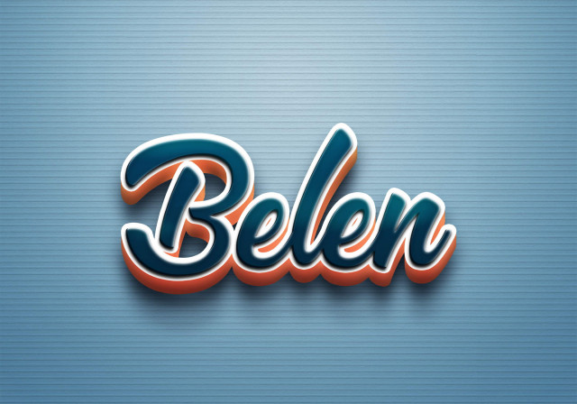 Free photo of Cursive Name DP: Belen