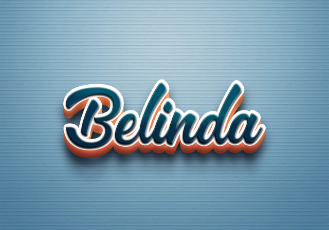 Free photo of Cursive Name DP: Belinda