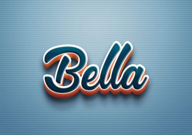 Free photo of Cursive Name DP: Bella