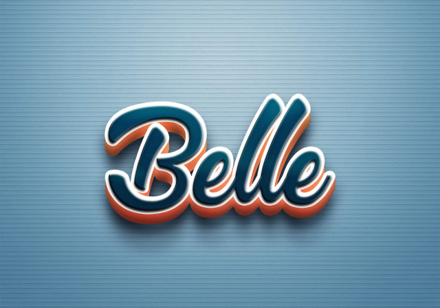 Free photo of Cursive Name DP: Belle