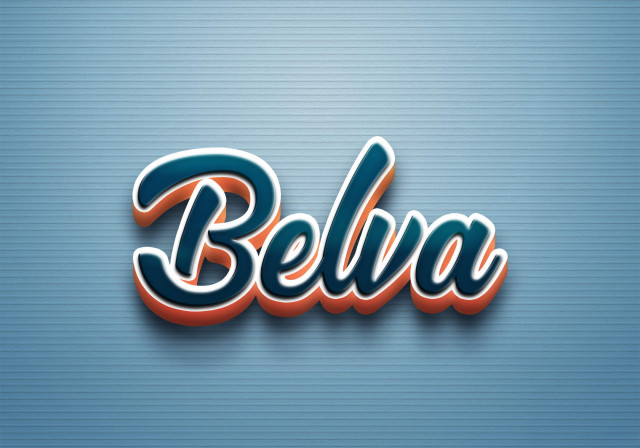 Free photo of Cursive Name DP: Belva