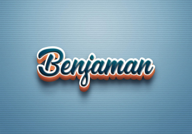 Free photo of Cursive Name DP: Benjaman