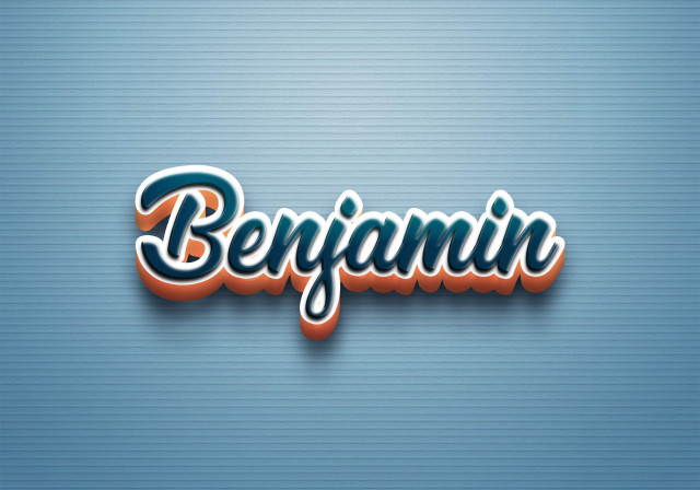 Free photo of Cursive Name DP: Benjamin