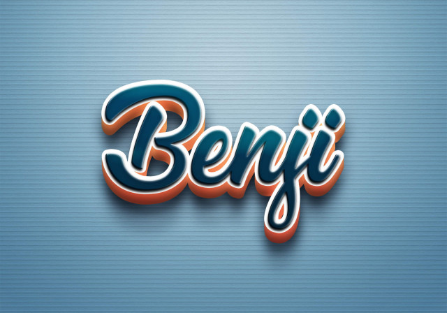 Free photo of Cursive Name DP: Benji