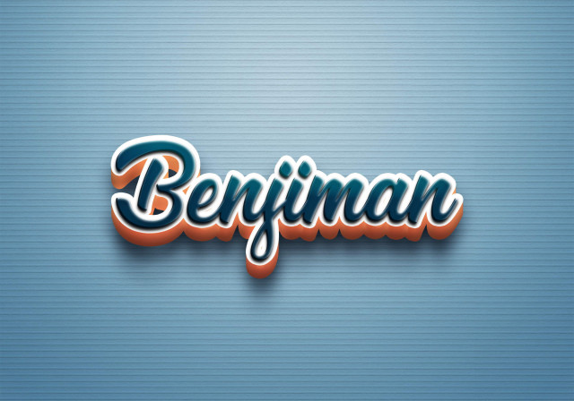 Free photo of Cursive Name DP: Benjiman