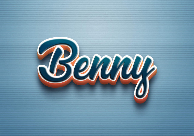 Free photo of Cursive Name DP: Benny