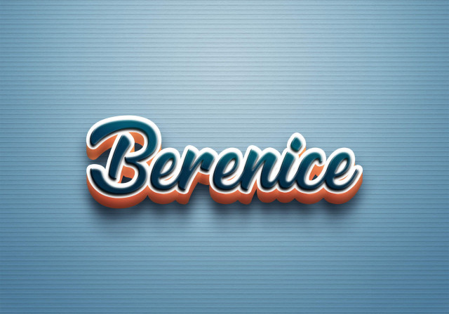 Free photo of Cursive Name DP: Berenice