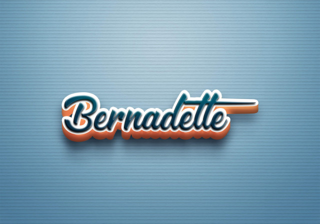 Free photo of Cursive Name DP: Bernadette