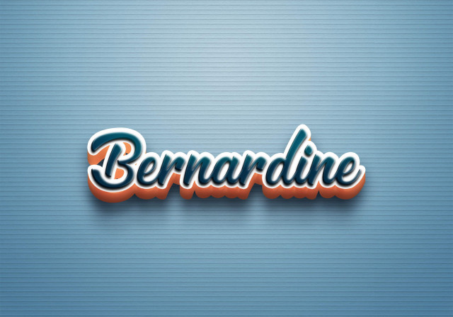 Free photo of Cursive Name DP: Bernardine
