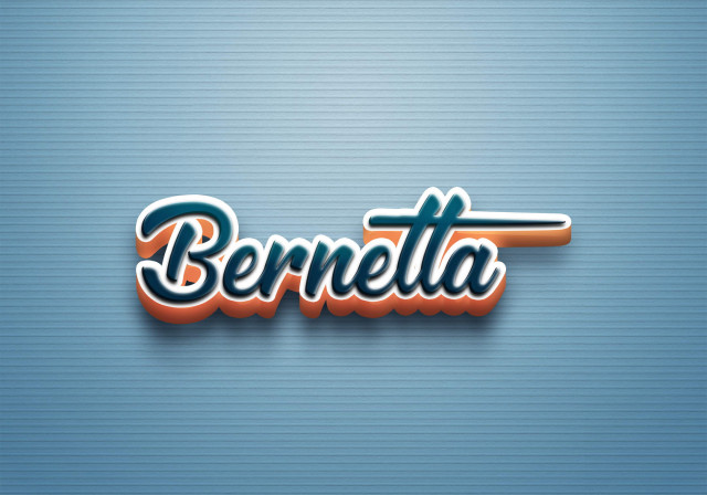 Free photo of Cursive Name DP: Bernetta