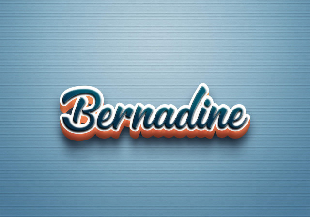 Free photo of Cursive Name DP: Bernadine
