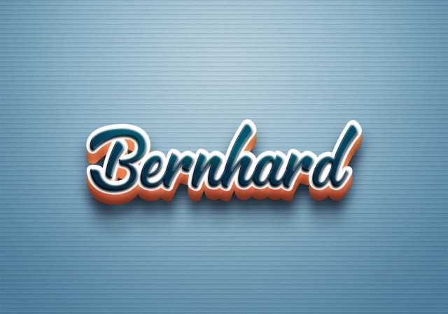 Free photo of Cursive Name DP: Bernhard