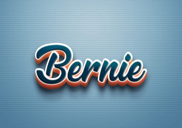 Free photo of Cursive Name DP: Bernie