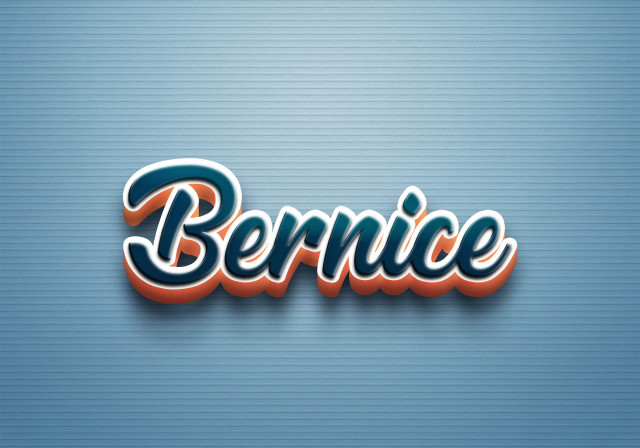 Free photo of Cursive Name DP: Bernice