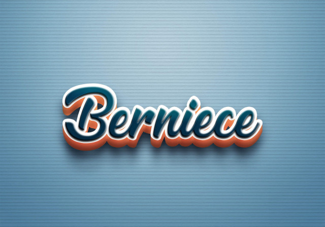 Free photo of Cursive Name DP: Berniece