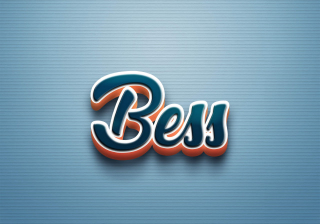 Free photo of Cursive Name DP: Bess