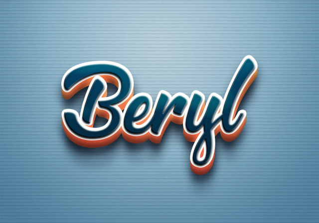 Free photo of Cursive Name DP: Beryl