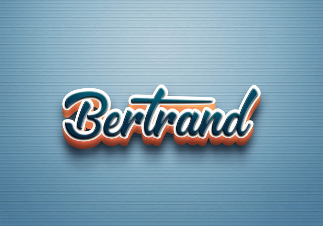 Free photo of Cursive Name DP: Bertrand