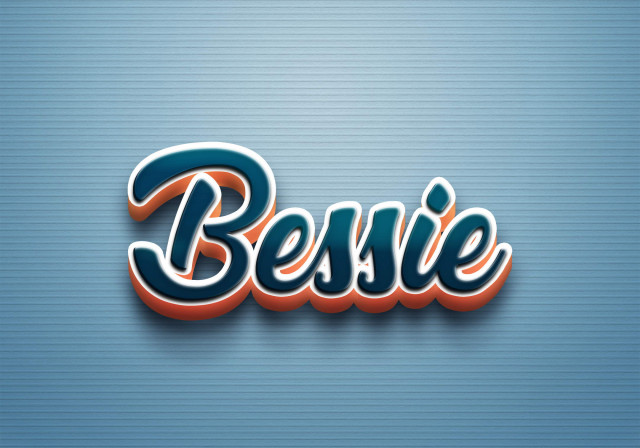 Free photo of Cursive Name DP: Bessie