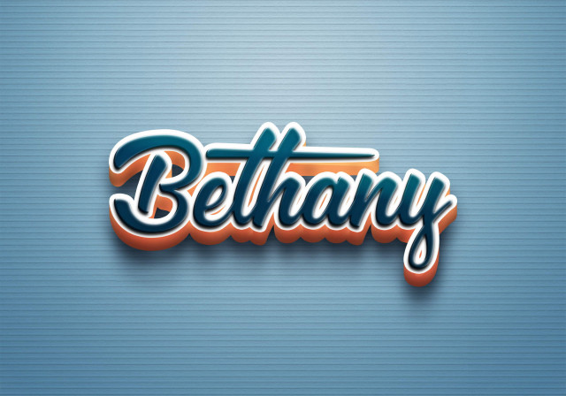 Free photo of Cursive Name DP: Bethany