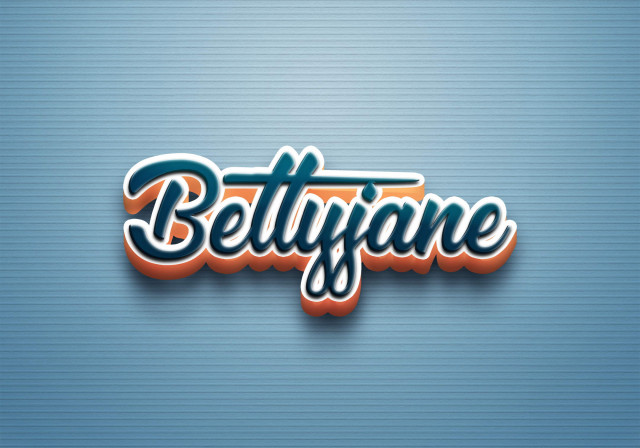 Free photo of Cursive Name DP: Bettyjane