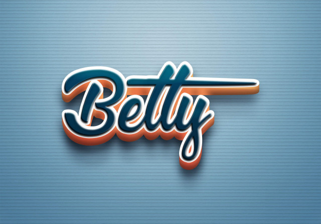 Free photo of Cursive Name DP: Betty