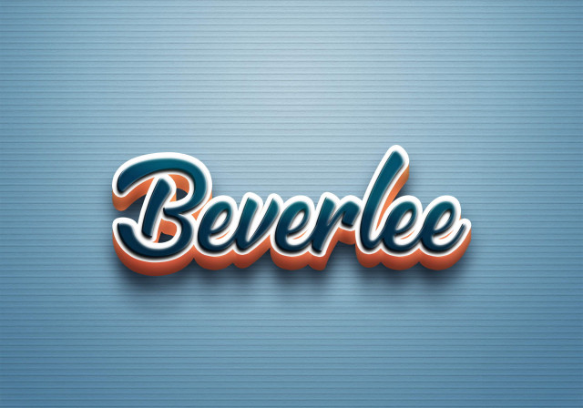 Free photo of Cursive Name DP: Beverlee