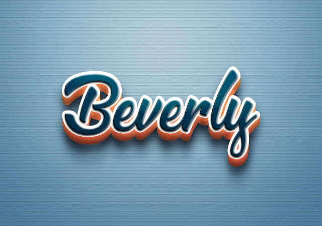 Free photo of Cursive Name DP: Beverly