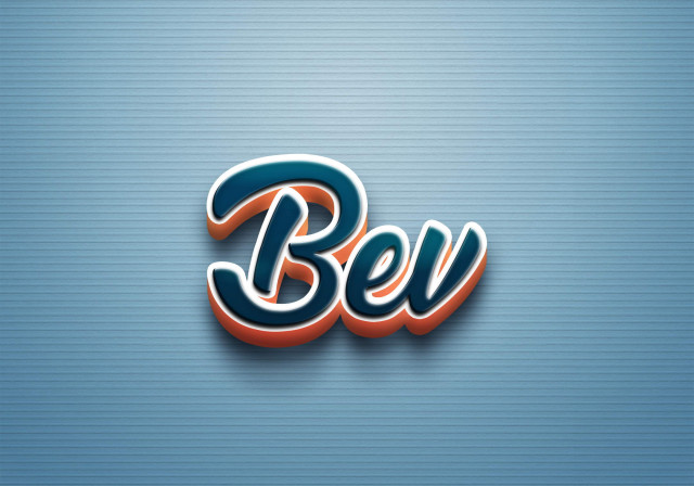 Free photo of Cursive Name DP: Bev