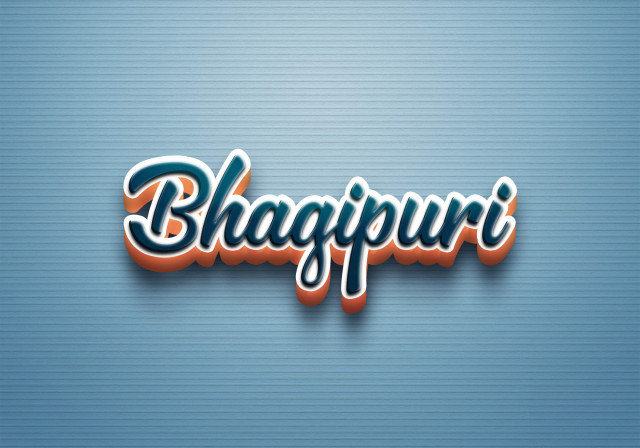 Free photo of Cursive Name DP: Bhagipuri