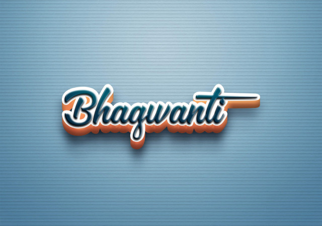 Free photo of Cursive Name DP: Bhagwanti